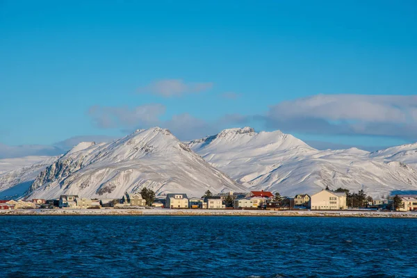 Vinterdag i Hornafjordur på södra Island — Stockfoto