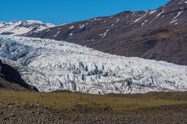 Flaajokull-Gletscher an der Südküste von Island — Stockfoto