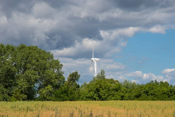 Windmill in the Danish landscape — Stock Photo, Image