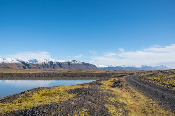Vista sobre a região de Hornafjordur, no sul da Islândia — Fotografia de Stock