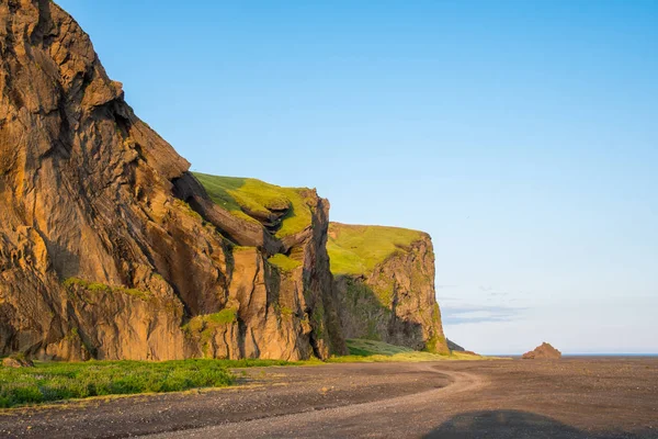 Hjorleifshofdi, historyczny cypel w południowej Islandii — Zdjęcie stockowe
