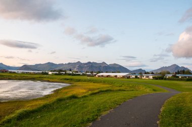 Güney İzlanda'daki Hofn kasabası