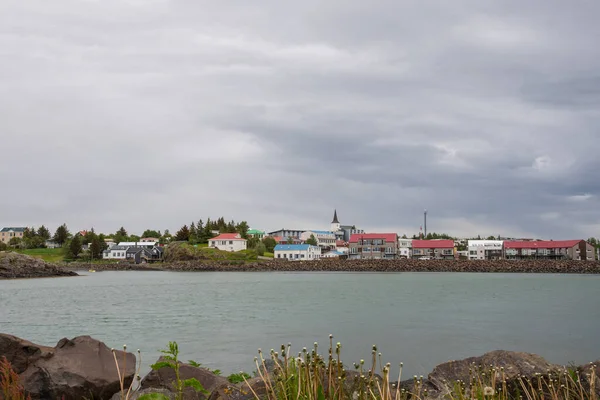 Cidade Borgarnes Oeste Islândia — Fotografia de Stock