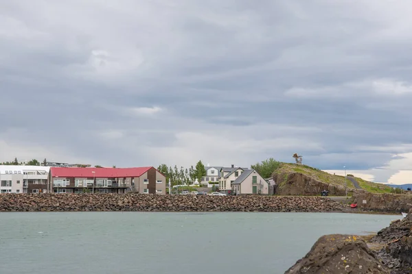 Borgarnes Stad Västra Island — Stockfoto