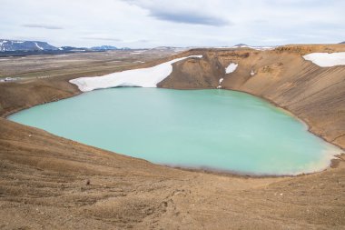 Kuzey İzlanda 'daki Krafla yanardağında gölü olan Viti Krateri