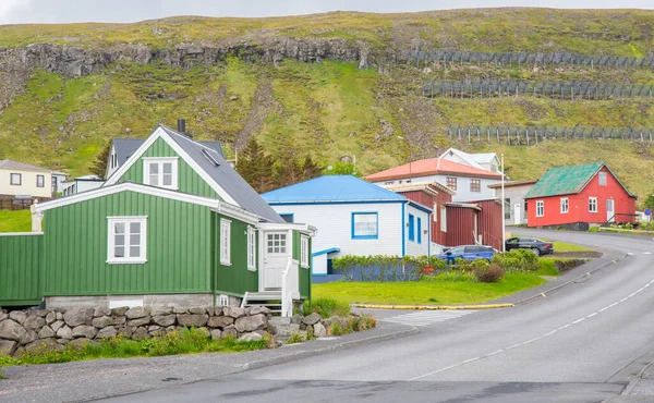 Vista Ciudad Olafsvik Península Snaefellsnes Oeste Islandia —  Fotos de Stock