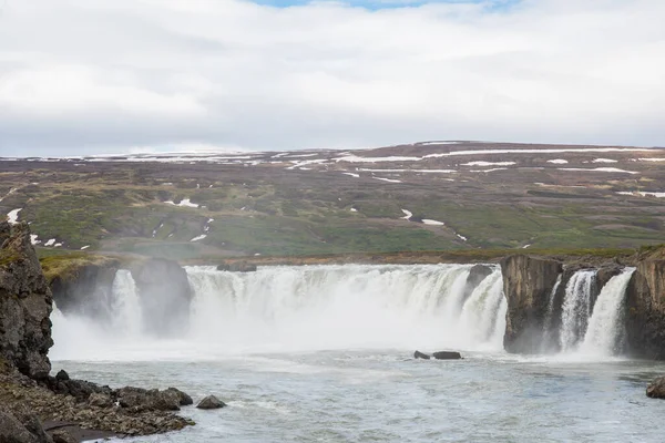 Водопад Годафосс Исландии Летний День — стоковое фото