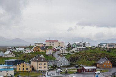 Batı İzlanda 'daki Snaefellsnes yarımadasındaki Stykisholmur kasabası