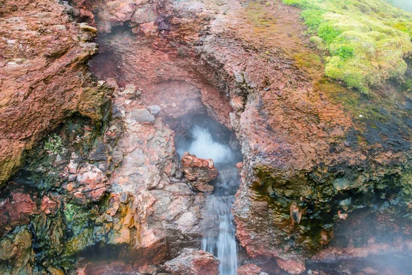 Fonte Termal Deildartunguhver Borgarfjordur Islândia — Fotografia de Stock