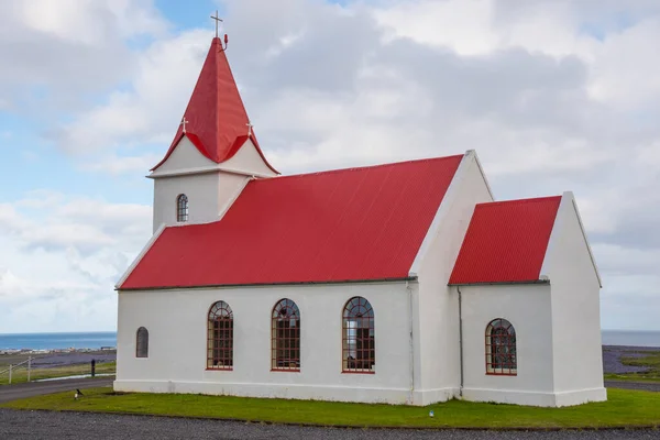 Batı Zlanda Daki Snaefellsnes Yarımadasındaki Ingjaldsholskirkja Kilisesi — Stok fotoğraf