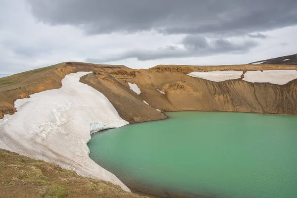 Kuzey Zlanda Daki Krafla Yanardağında Gölü Olan Viti Krateri — Stok fotoğraf