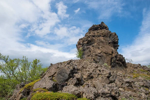 Dimmuborgir Természetvédelmi Terület Myvatn Területén Észak Izlandon — Stock Fotó