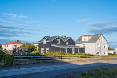 Güney İzlanda Hornafjordur 'daki Hofn Kasabası
