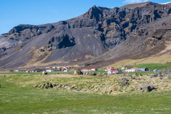 Farma Hof Venkově Jižního Islandu — Stock fotografie