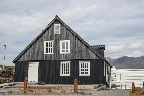 Ancien Bâtiment Historique Reconstruit Dans Ville Djupivogur Dans Est Islande — Photo