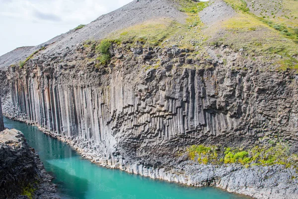 Magnifico Canyon Studlagil Nella Valle Jokuldalur Islanda — Foto Stock