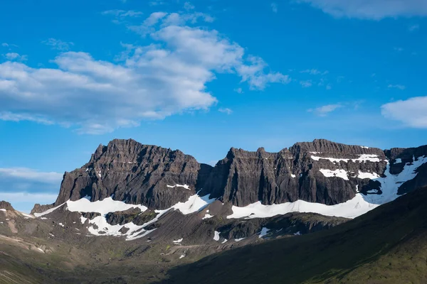 Dyrfjoll Hegyek Borgarfjordur Eystri Kelet Izlandon — Stock Fotó