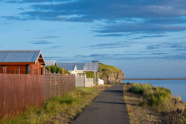 Ville Hofn Hornafjordur Islande Sud Par Une Soirée Été Ensoleillée — Photo