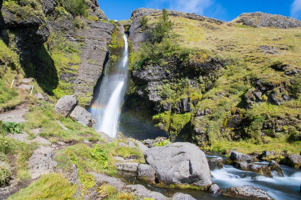 Gluggafoss Vattenfall Fljotshlid Den Södra Isländska Landsbygden — Stockfoto