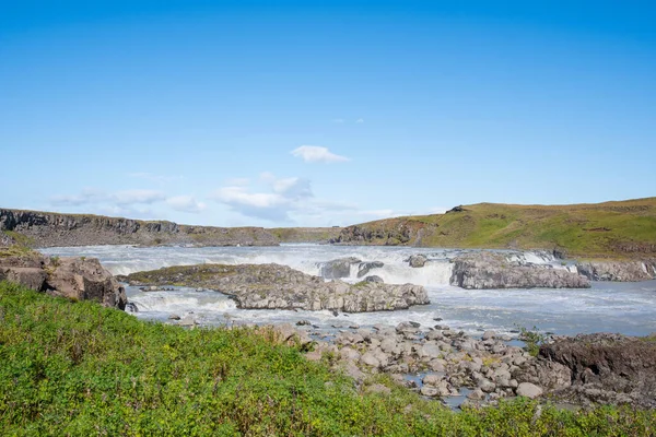 Urridafoss Vízesés Thjorsa Folyóban Dél Izlandon Legkiterjedtebb Vízesés Országban — Stock Fotó