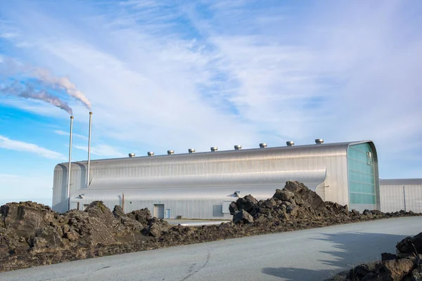 Reykjanes Islandia Września 2020 Elektrownia Geotermalna Reykjanes — Zdjęcie stockowe