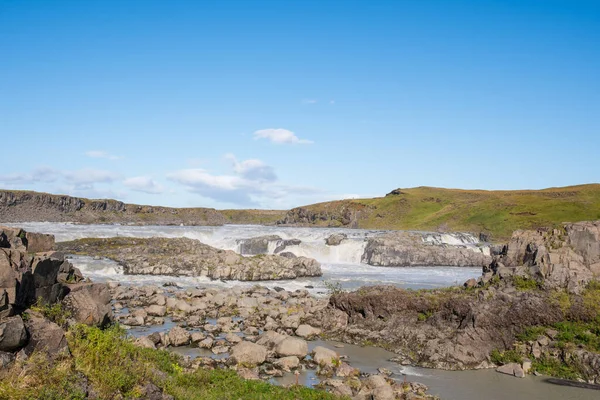 Der Urridafoss Wasserfall Fluss Thjorsa Süden Islands Ist Der Voluminöseste — Stockfoto