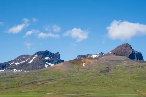 Dyrfjoll Gebirge Borgarfjordur Eystri Osten Islands — Stockfoto