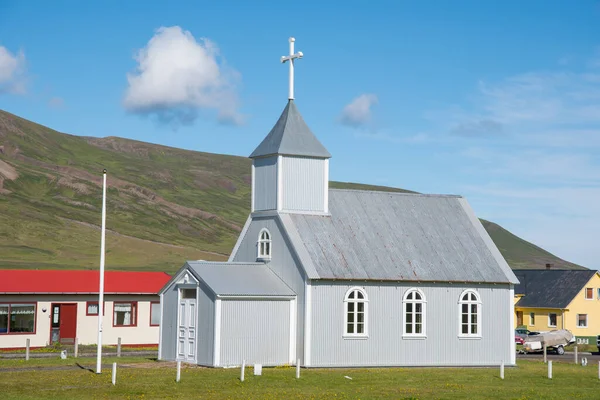 Eglise Bakkagerdi Dans Fjord Borgarfjordur Eystri Dans Est Islande — Photo