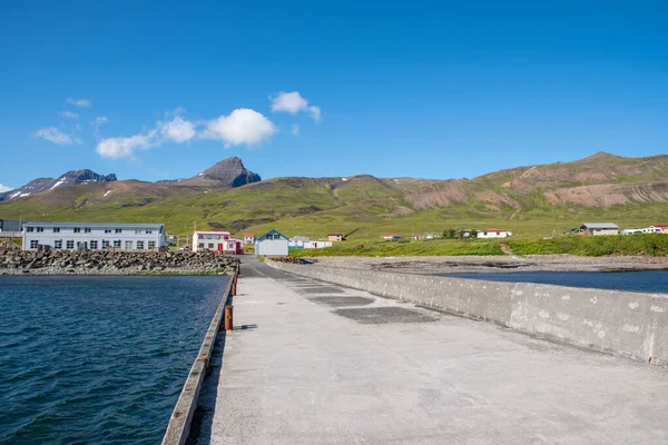 Città Bakkegerdi Borgarfjordur Eystri Fiordo Nell Islanda Orientale — Foto Stock