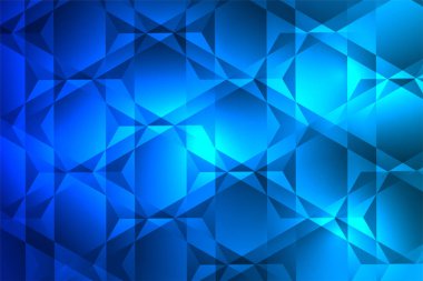 mavi üçgen ve altıgen arka plan