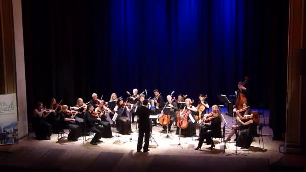 Dnipro Ucrânia Junho 2018 Quatro Seasons Chamber Orchestra Maestro Principal — Vídeo de Stock