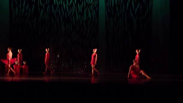 Dnipro Ukrayna Eylül 2018 Dnipro Devlet Opera Bale Tiyatrosu Üyeleri — Stok video