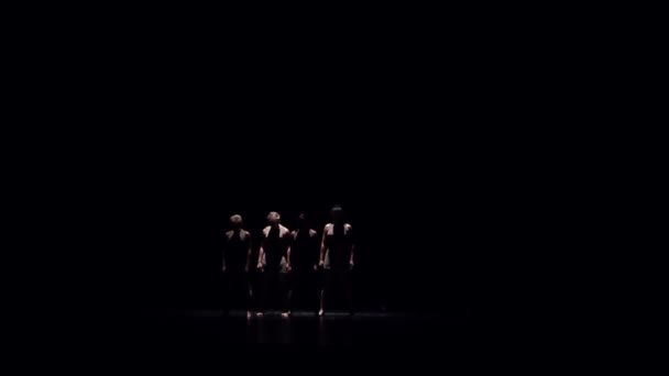 Dnipro Ukraine September 2018 Modernes Ballett Aufgeführt Von Mitgliedern Des — Stockvideo