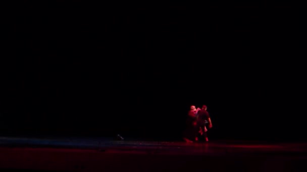 Dnipro Ucrânia Setembro 2018 Balé Moderno Realizado Por Membros Teatro — Vídeo de Stock