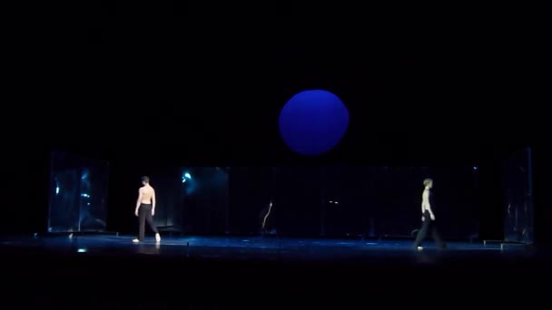 Dnipro Ukraine September 2018 Modernes Ballett Mit Mitgliedern Der Staatsoper — Stockvideo