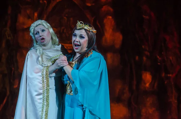 Dnipro Ukraina Października 2018 Klasycznej Opery Norma Giacomo Pucciniego Wykonywane — Zdjęcie stockowe