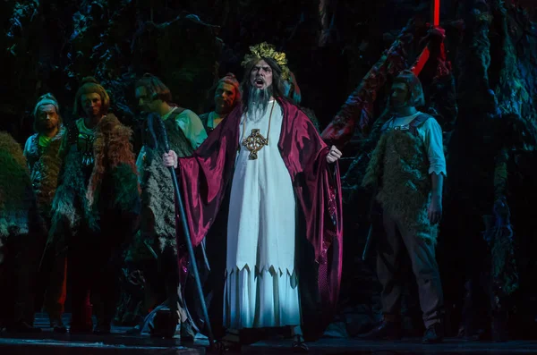 Dnipro Ukraina Października 2018 Klasycznej Opery Norma Giacomo Pucciniego Wykonywane — Zdjęcie stockowe