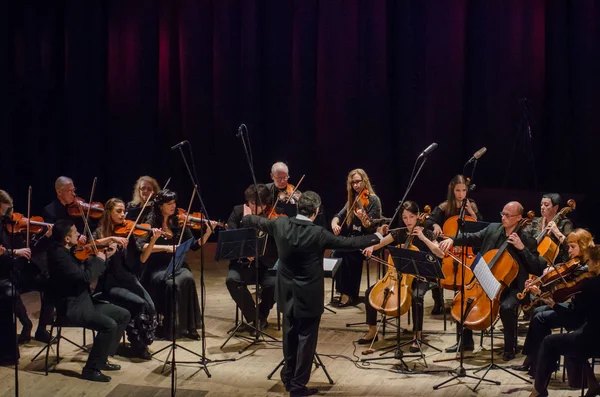 Dnipro Ucrânia Outubro 2018 Quatro Seasons Chamber Orchestra Maestro Principal — Fotografia de Stock