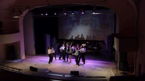 Dnipro Oekraïne Oktober 2018 Musical Kvitka Uitgevoerd Door Leden Van — Stockvideo