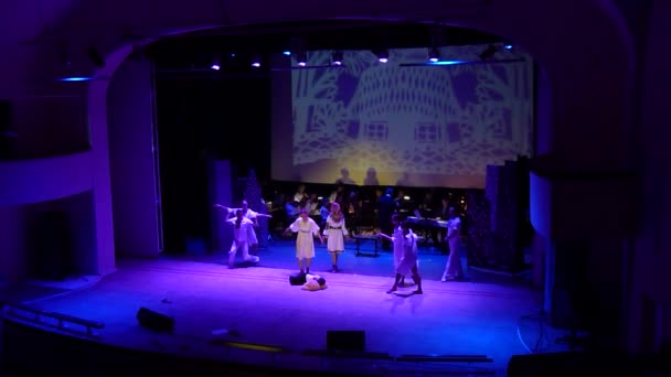 Dnipro Ucrania Octubre 2018 Musical Kvitka Interpretado Por Miembros Del — Vídeo de stock