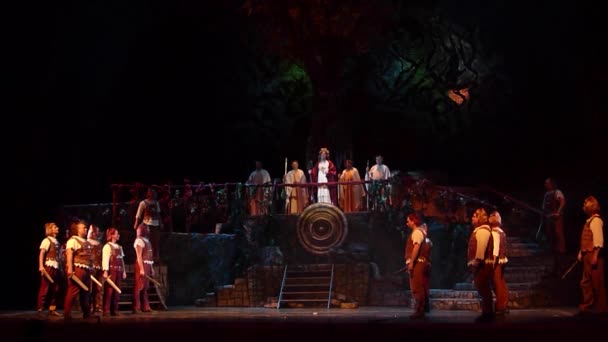 Ντνίπρο Στην Ουκρανία Οκτωβρίου 2018 Κλασική Όπερα Νόρμα Του Τζάκομο — Αρχείο Βίντεο