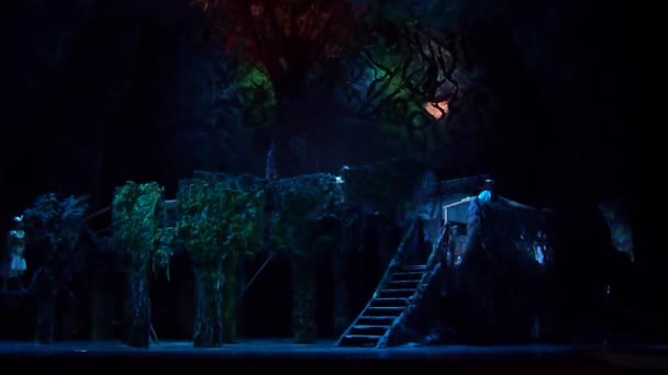 Dnipro Ucrania Octubre 2018 Ópera Clásica Norma Giacomo Puccini Interpretada — Vídeo de stock