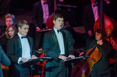 Dnipro, Ukrayna - 24 Kasım 2018: Dnipro Opera ve Bale Tiyatrosu üyeleri tarafından gerçekleştirilen Mozart Requiem.