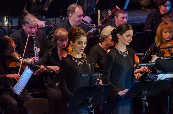 Hotel Dnipro Ukrajna 2018 November Requiem Tagjai Dnipro Opera Balett — Stock Fotó