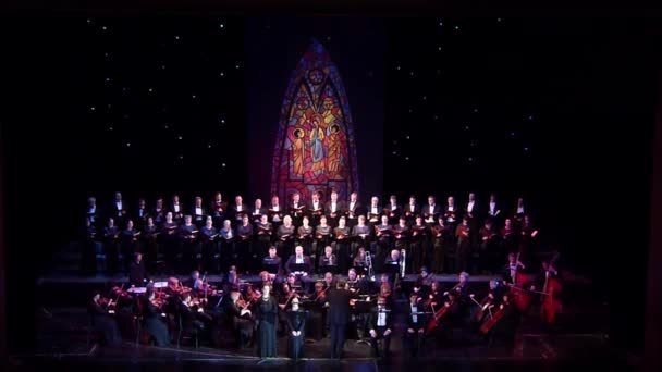 Dnipro Ukraine November 2018 Requiem Mozart Performed Members Dnipro Opera — Stock Video