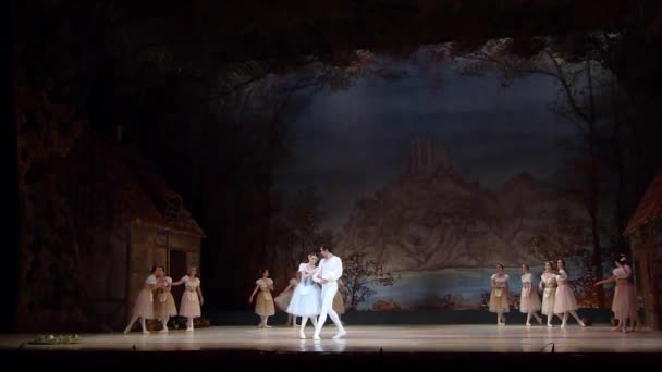 Dnipro Ucrania Noviembre 2018 Ballet Clásico Giselle Adolphe Adam Interpretado — Vídeos de Stock