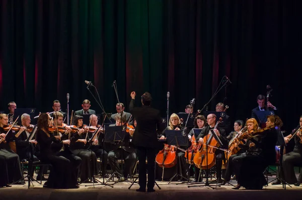 Dnipro Ukraine Dezember 2018 Kammerorchester Der Vier Jahreszeiten Chefdirigent Dmitry — Stockfoto