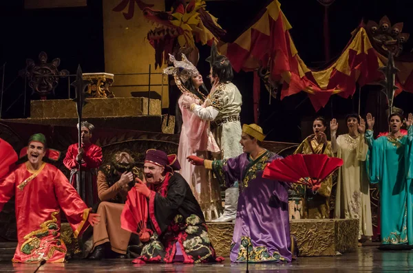 Dnipro Ukraina December 2018 Klassisk Opera Giacomo Puccini Turandot Utförs — Stockfoto
