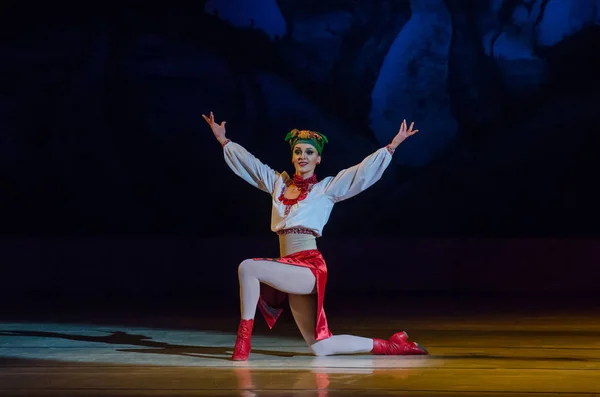 Dnipro Ucrania Enero 2018 Noche Antes Del Ballet Navideño Interpretado — Foto de Stock