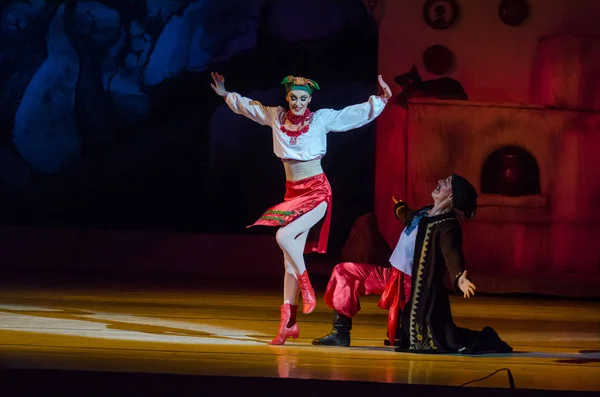 Dnipro Ucrania Enero 2018 Noche Antes Del Ballet Navideño Interpretado — Foto de Stock